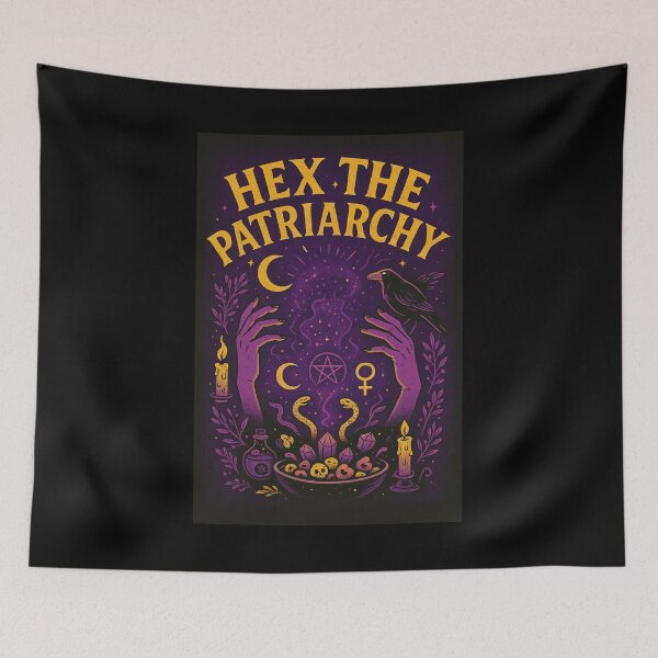 Item preview, Hex the Patriarchy designed and sold by Messy Magic Studios.