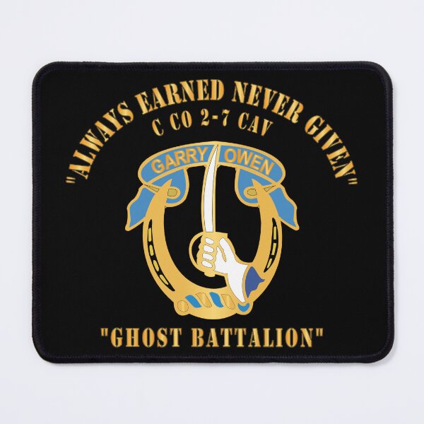 Item preview, Army - Always Earned Never Given - Co C, 2nd Bn 7th Cav - DUI X 300 designed and sold by Military Insignia Products.