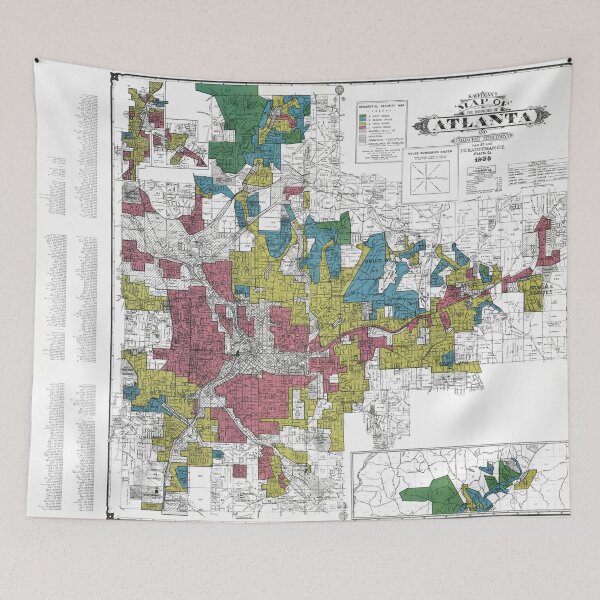 Item preview, Atlanta Historical Redlining Map designed and sold by rodle04.