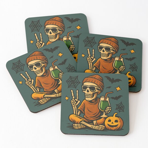 Item preview, Chill Skeleton – Pop Art Halloween. Squelette Chill – Halloween Graphique designed and sold by Drawingshirts.