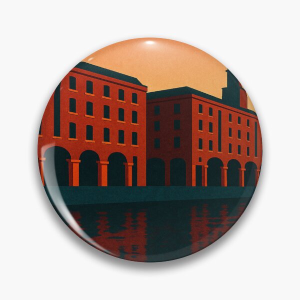 Item preview, Liverpool Retro Travel Poster – Waterfront Wall Art designed and sold by StillandStory.