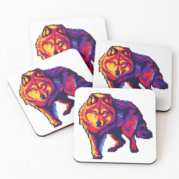 Item preview, Pixel Wolf designed and sold by Glitch Beast Pixel Art.