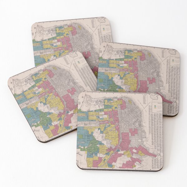 Item preview, San Francisco Historical Redlining Map designed and sold by rodle04.