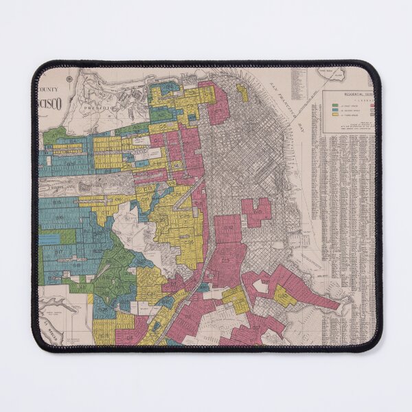 Item preview, San Francisco Historical Redlining Map designed and sold by rodle04.