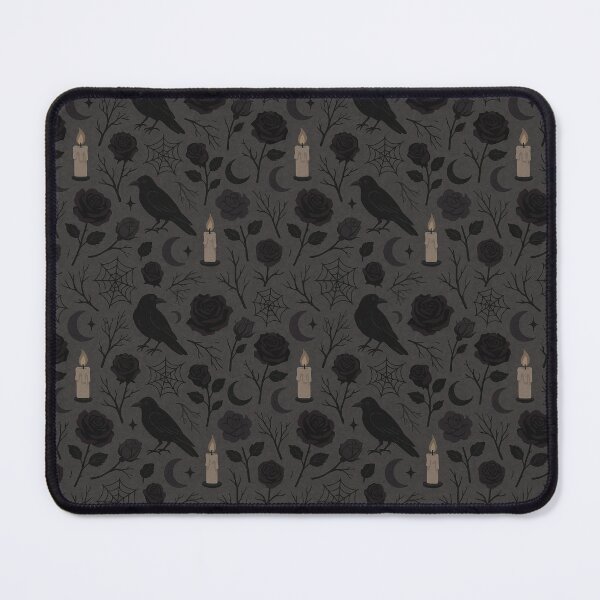 Item preview, Gothic Autumn Seamless Pattern – Crows, Roses & Spiderwebs designed and sold by crazypattern.