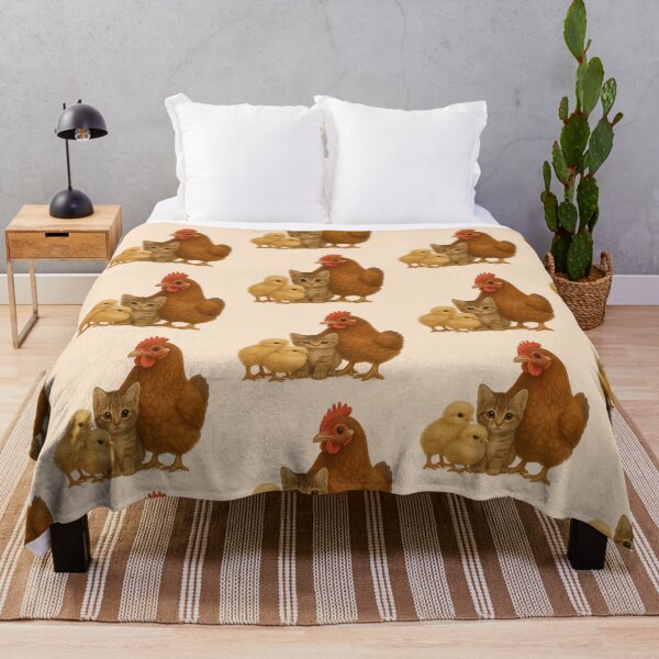 Item preview, Farm Friends – Cute Cat, Hen and Chicks Animals designed and sold by BloomOfDesign.
