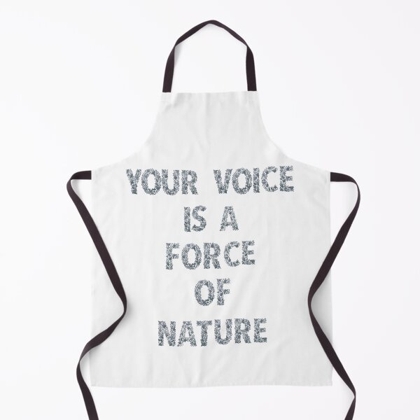 Item preview, Black_Your Voice is a Force of Nature Floral Quote designed and sold by Mind Empowerment Designs.