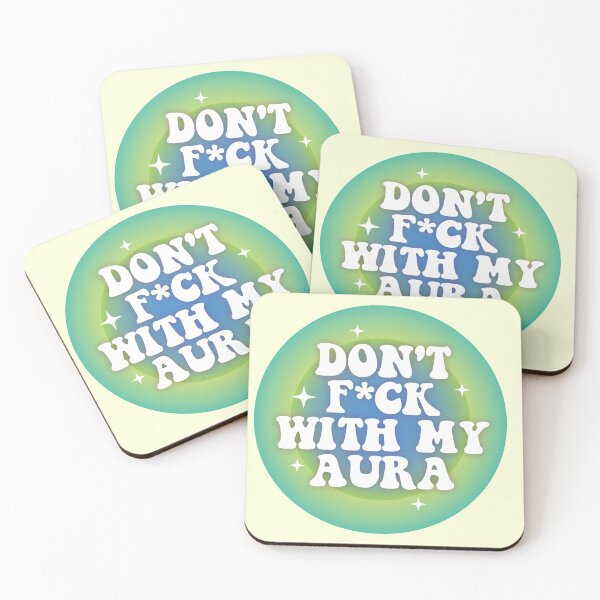 Item preview, Don’t f*ck with my aura 02 | green & blue designed and sold by MamSelle.