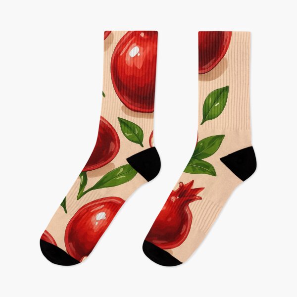 Item preview, Pomegranate Pattern – Mythical Juicy Red Fruit Print Inspired by Persephone & Hades, Botanical Food Art designed and sold by Bored Duck.