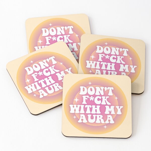 Item preview, Don’t f*ck with my aura 03 | orange & magenta designed and sold by MamSelle.