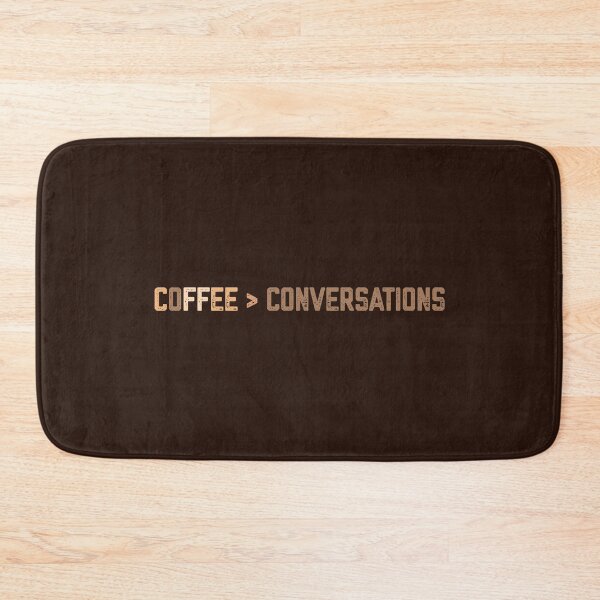 Item preview, COFFEE > CONVERSATIONS Witty Quote | Funny Coffee Quote Art | Sarcastic Introvert Caffeine Lover Gift designed and sold by zenturtlemerch.