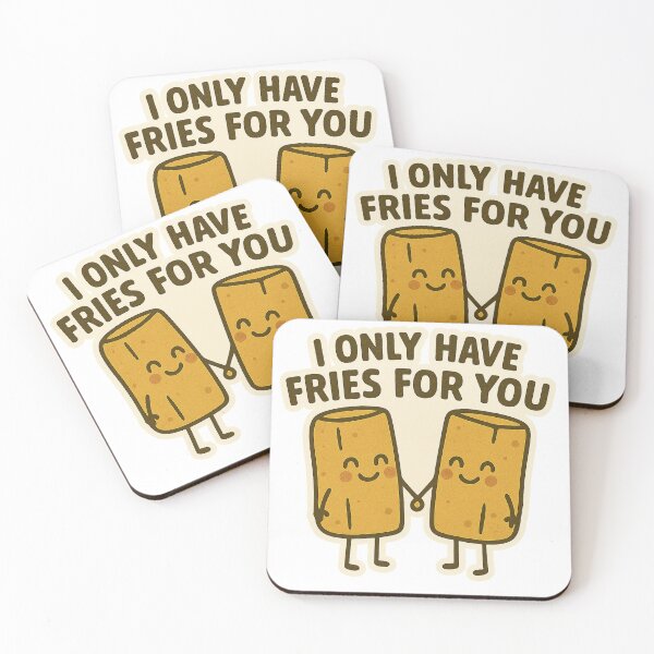 Item preview, I Only Have Fries For You – Cute Funny Fry Pun Design designed and sold by Tater Tales.