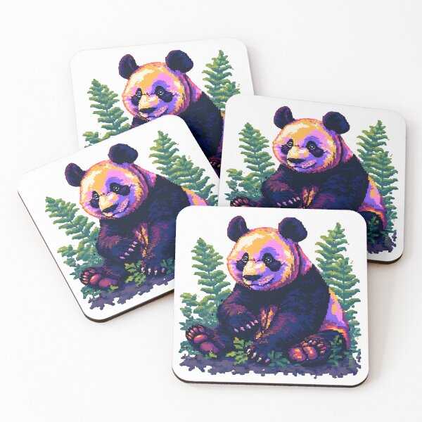 Item preview, Cute Panda designed and sold by Glitch Beast Pixel Art.