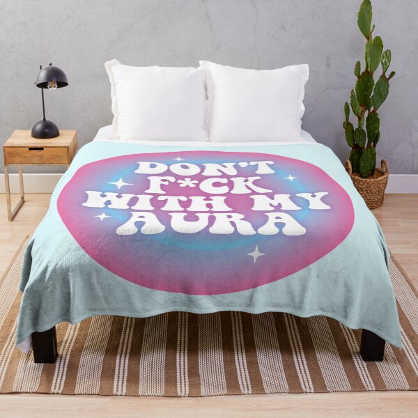 Item preview, Don’t f*ck with my aura 04 | blue & pink designed and sold by MamSelle.