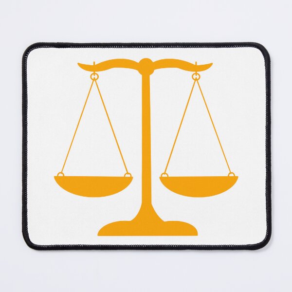 Item preview, Orange Scales of Justice- Law Art designed and sold by MagicMe-JD.