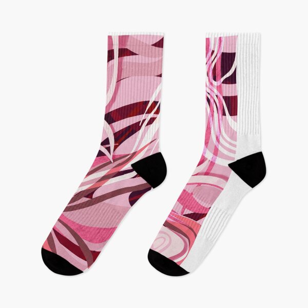 Item preview, Pink Abstract Digital Art – Modern Floral Inspired Illustration designed and sold by luckytiiger.