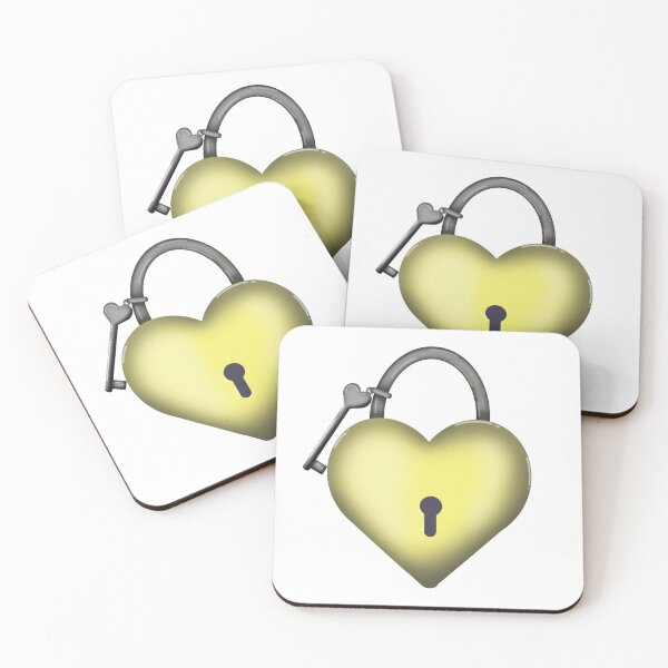 Item preview, Yellow Heart Lock designed and sold by DesignsByChloeZ.
