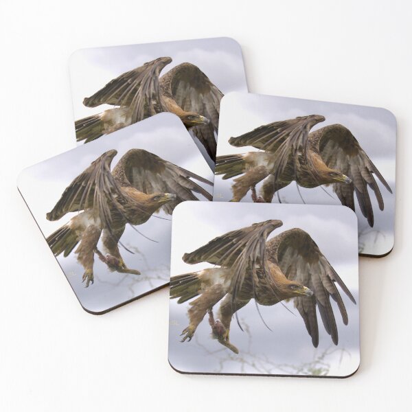 Item preview, Tawny Eagle with Rabbits Foot - Rising to the Heavens designed and sold by PixSL Photography and Photo Art.