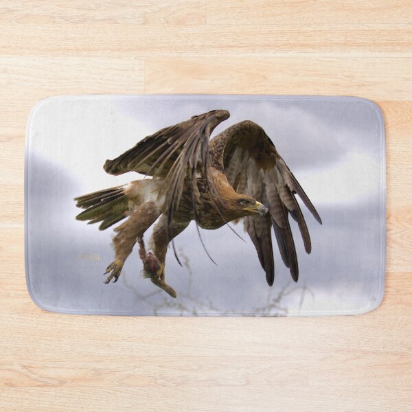 Item preview, Tawny Eagle with Rabbits Foot - Rising to the Heavens designed and sold by PixSL Photography and Photo Art.