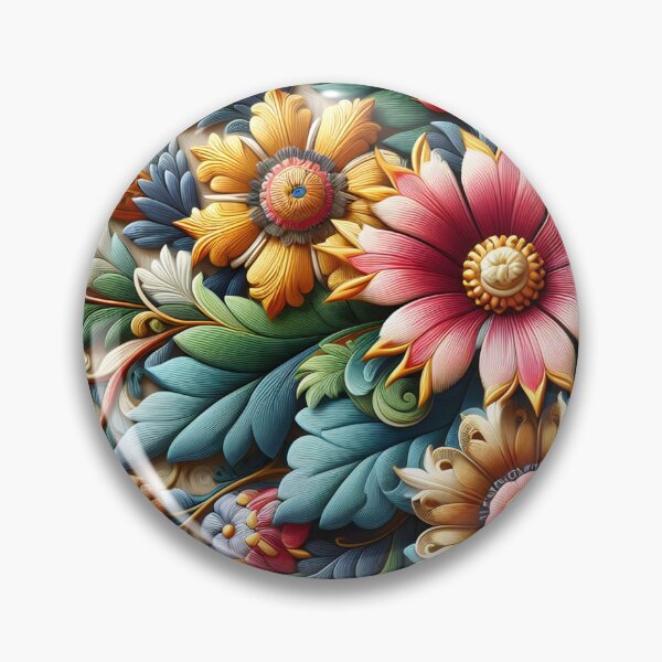 Item preview, 3-d floral pattern on a hard cover journal designed and sold by CammiesShop.