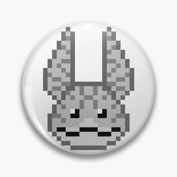 Item preview, Tooka-Loth cat pixel art (light grey) designed and sold by DoodleSnake58.
