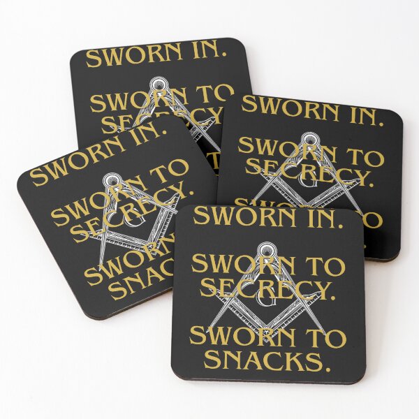 Item preview, Freemasonry Mug with Sworn Secrecy and Snacks Humor designed and sold by Globalize.