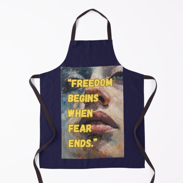 Item preview, Freedom Begins When Fear Ends – Motivational Philosophy Quote designed and sold by Ditstyle.