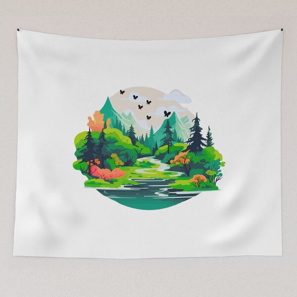 Item preview, Breathtaking view through nature designed and sold by Trenx22.