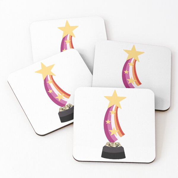 Item preview, Lesbian Pride Coloured Shooting Star Trophy designed and sold by jeminamarina.