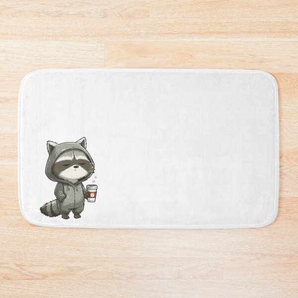Item preview, Raccoon enjoying a hot beverage Generative AI designed and sold by CreativeLarysa.