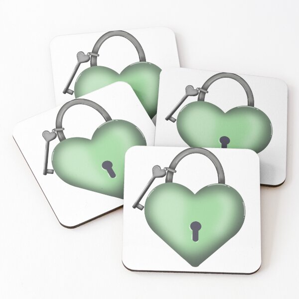 Item preview, Green Heart Lock designed and sold by DesignsByChloeZ.