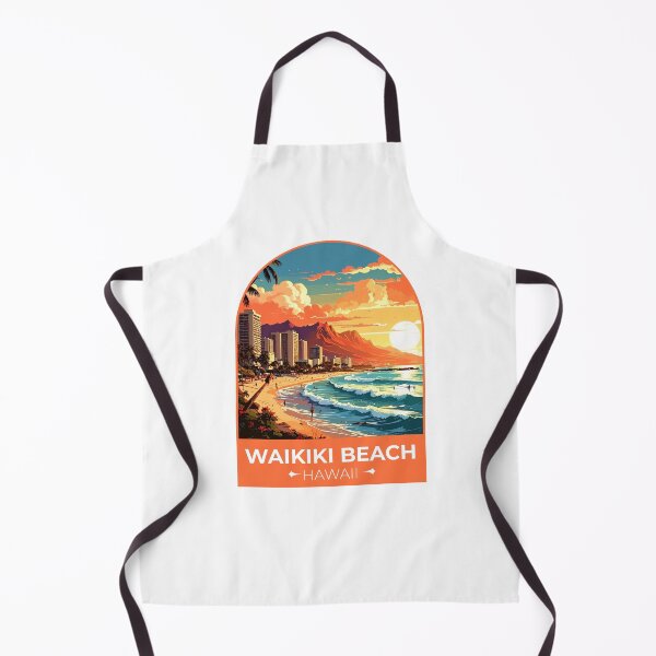 Item preview, Waikiki Beach Hawaii designed and sold by TulipaGraphics.