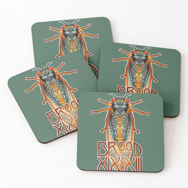Item preview, Cicada Brood XIX x XIII with White Outline designed and sold by RJKpoyp.