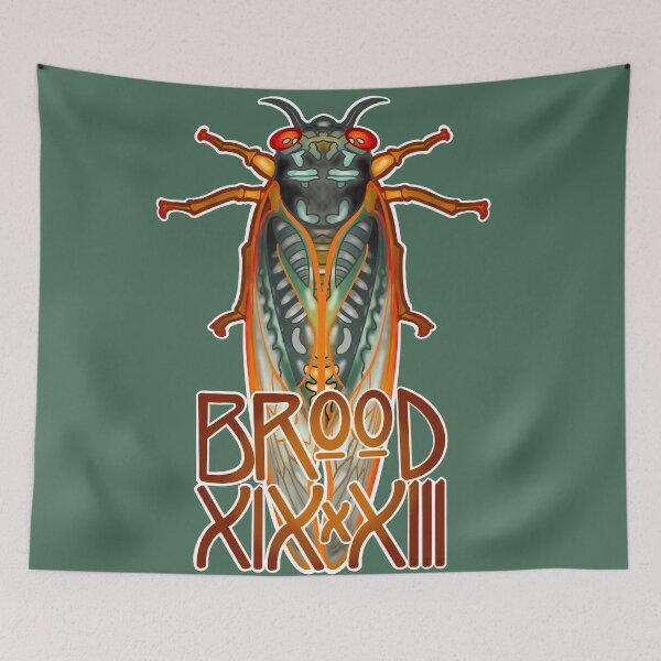 Item preview, Cicada Brood XIX x XIII with White Outline designed and sold by RJKpoyp.