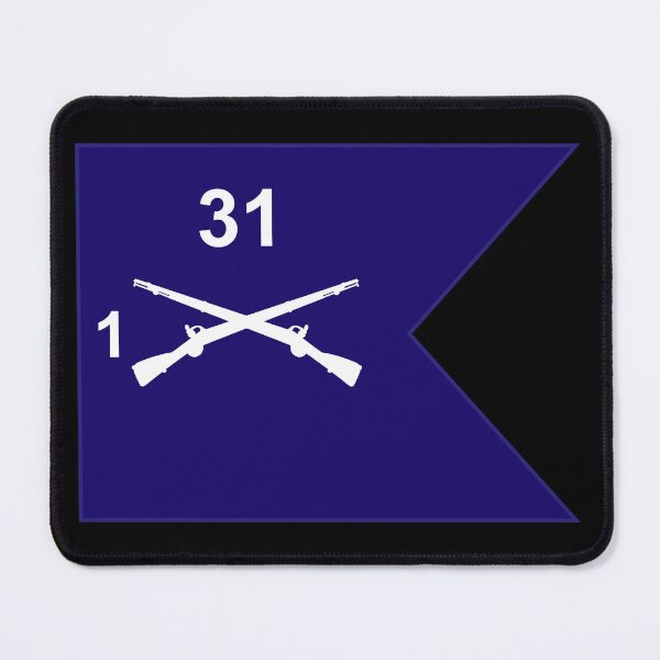 Artikelvorschau, Armee - Guidon - 1. Bataillon, 31. Infanterie entworfen und verkauft von Military Insignia Products.