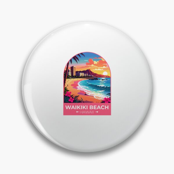 Artikelvorschau, Waikiki Beach, Hawaii entworfen und verkauft von TulipaGraphics.