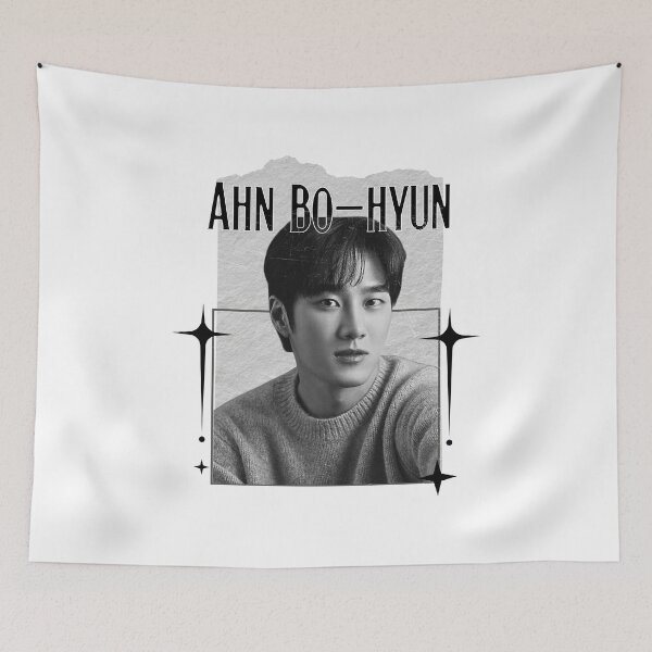 Item preview, Ahn Bo-hyun (안보현)  Kpop Solo Artist Scrapbook Collage Cozy Y2K Vintage Design designed and sold by HELL0WBELLO.