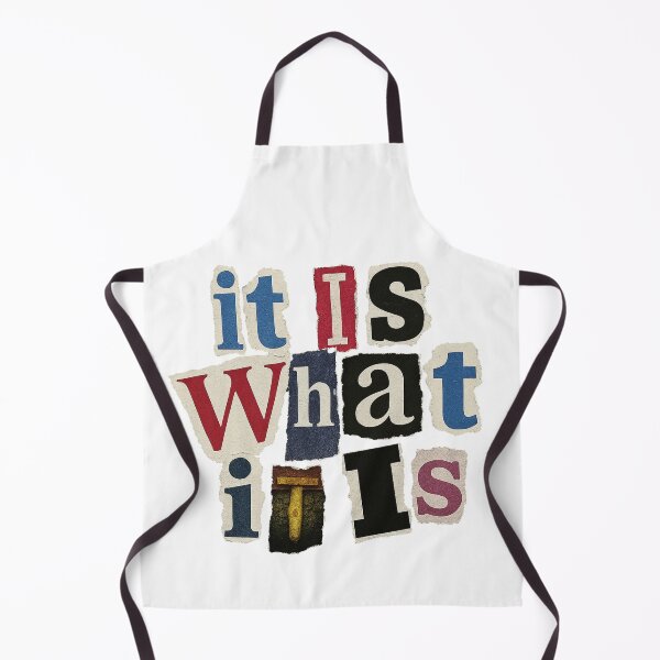 Item preview, "It Is What It Is" Collage Typography Art Print designed and sold by DaVinci_drop.