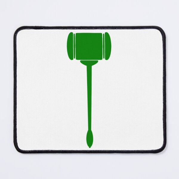 Item preview, Green Judge Gavel – Modern Legal Art for Lawyers & Law Students designed and sold by MagicMe-JD.