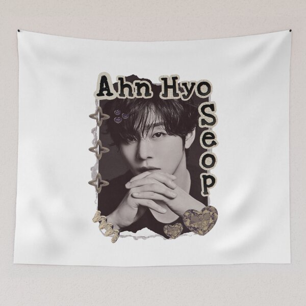Item preview, Ahn Hyo-seop (안효섭) Kpop Solo Artist Scrapbook Collage Cozy Y2K Vintage Design designed and sold by HELL0WBELLO.
