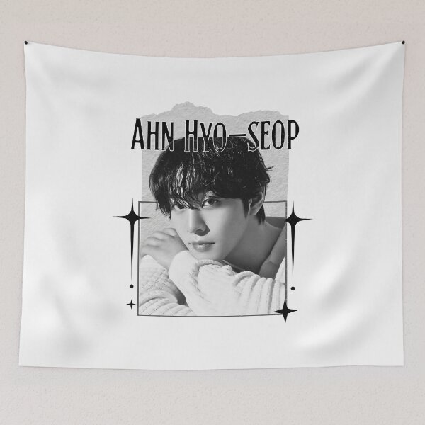 Item preview, Ahn Hyo-seop (안효섭) Kpop Solo Artist Scrapbook Collage Cozy Y2K Vintage Design designed and sold by HELL0WBELLO.