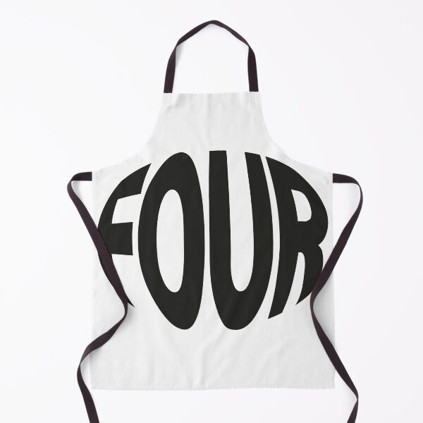 Item preview, FOUR – Retro Psychedelic Typography designed and sold by 9morethan9®.