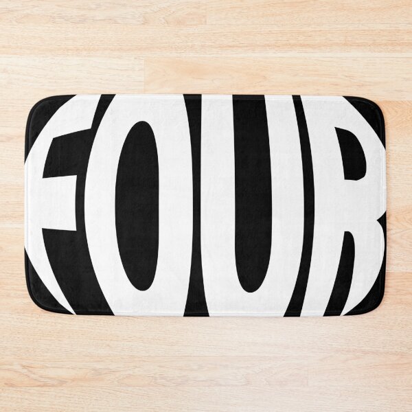Item preview, FOUR – Retro Psychedelic Typography designed and sold by 9morethan9®.