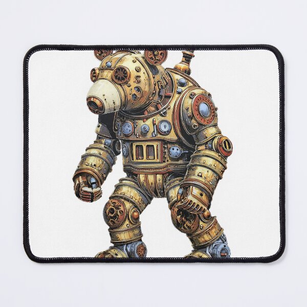 Item preview, Steampunk Bear Robot Sticker – Retro Mechanical Animal Gearpunk Design designed and sold by Line Designs By Duck.