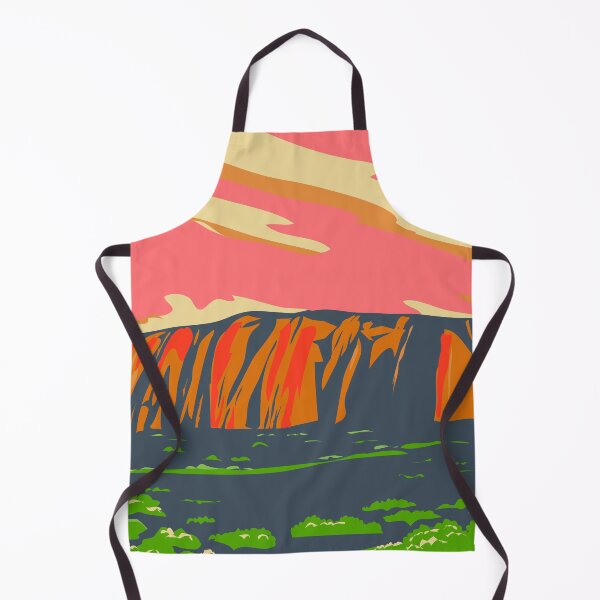 Item preview, Uluru or Ayers Rock in Northern Territory Australia WPA Poster Art designed and sold by patrimonio.