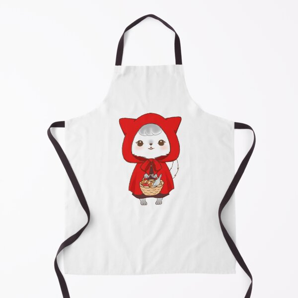 Item preview, Red riding hood pomchi with basket of food for Grandma designed and sold by Amy Caves.