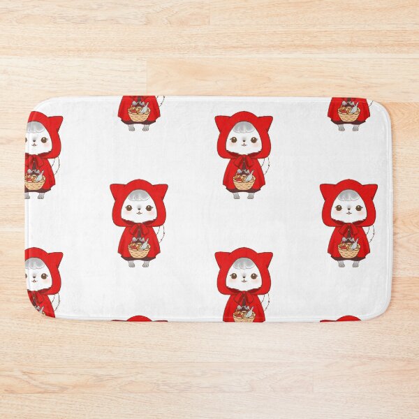 Item preview, Red riding hood pomchi with basket of food for Grandma designed and sold by Amy Caves.