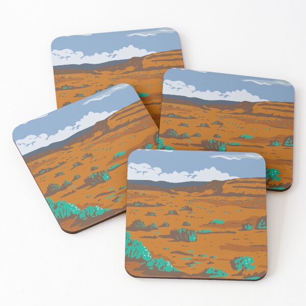 Item preview, Columbia Basin Desert in Washington State WPA Poster Art designed and sold by patrimonio.