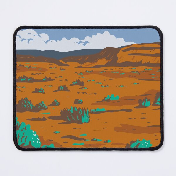 Item preview, Columbia Basin Desert in Washington State WPA Poster Art designed and sold by patrimonio.