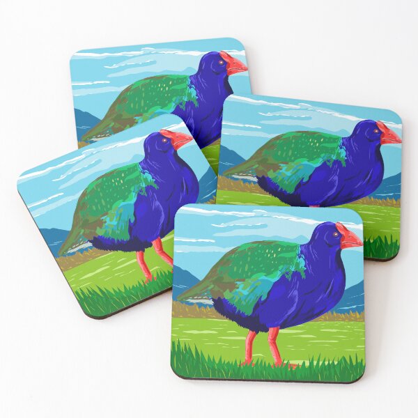 Item preview, Takahe in Murchison Mountains in Fiordland National Park WPA Poster designed and sold by patrimonio.